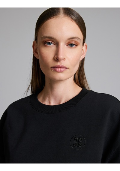 Pierre Cardin Siyah Oversize Sweatshirt 50333429-vr046