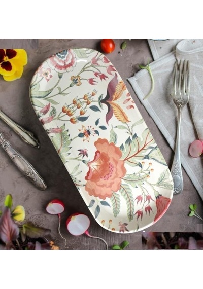 Keramika Noyan 26 Cm Kayık Tabak Beyaz 004