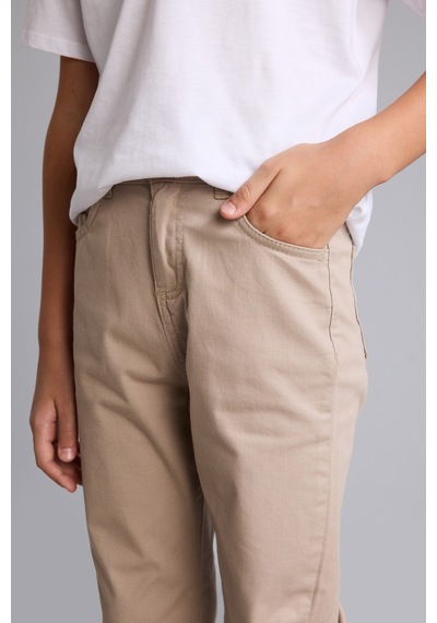 Defacto Düz Paça Gabardin Pantolonu Erkek Çocuk U3254a626aubg123 Bej-bg123