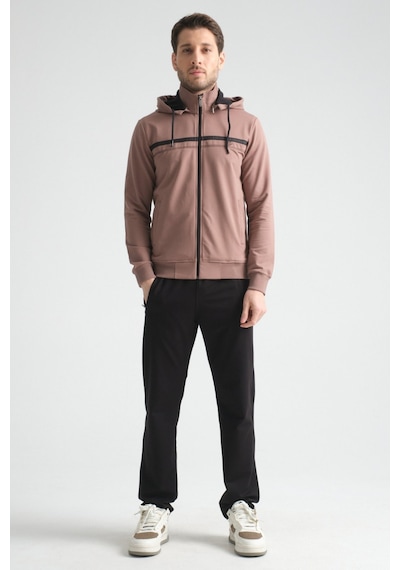 Shooter Sportswear Shooter Premium Dik Yaka Rahat Form Klasik Paça Erkek Eşofman Takımı Vizon Shooter Sportswear Shooter Premium Dik Yaka Rahat Form Klasik Paça Erkek Eşofman Takımı Vizon