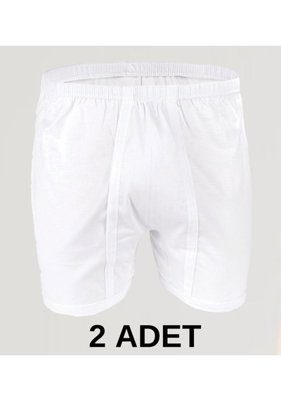 2 Adet Erkek Arjantin Penye Boxer Beyaz 001