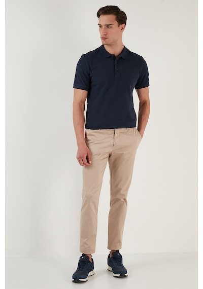 Buratti Pamuklu Regular Fit Düğmeli Erkek Polo Yaka T Shirt 5902127 Indigo
