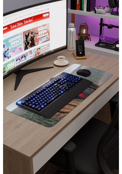 Interstellar Yıldızlararası Nolan V4 70x30 Xl Gaming Kauçuk Kaymaz Taban Mouse Pad Fare Altlığı