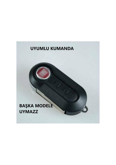 Fiat-doblo-punto-bravo-500-ducato-panda Siyah-kırmızı Karbon Anahtar Kılıfı 3 Tuşlu