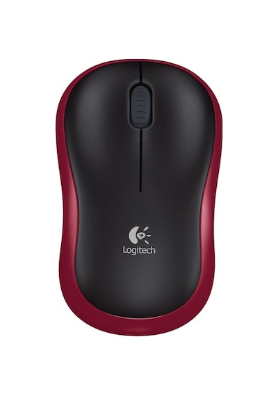 Logitech M185 Kablosuz Optik 1000DPI Kırmızı Siyah Mouse