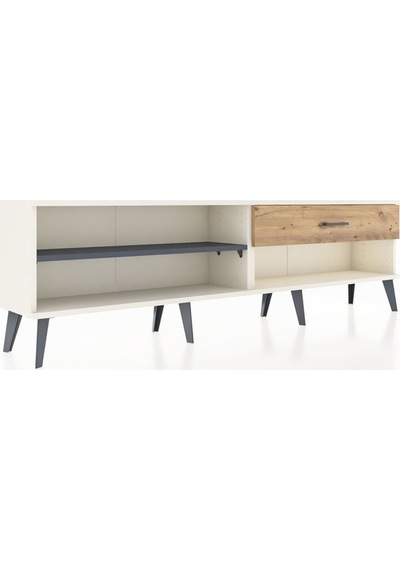 Arges Tv Ünitesi Tek Raflı Tek Çekmeceli 176x30x51 Aytaşı-antrasit/çam Antrasıt/atlas Çam Arges Tv Ünitesi Tek Raflı Tek Çekmeceli 176x30x51 Aytaşı-antrasit/çam Antrasıt/atlas Çam