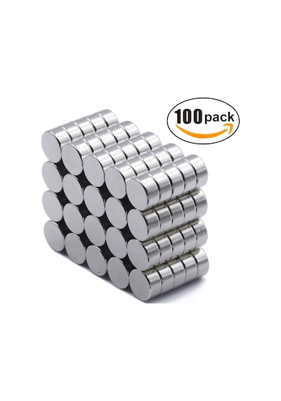 100 Adet Çap 6Mm X Kalınlık 3Mm Güçlü Yuvarlak Neodyum Mıknatıs