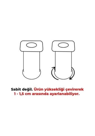 Plastik Ayak 10 Cm Beyaz Mobilya Koltuk Dolap Komidin Gardrop Baza Ayağı 10 Adet 6395751
