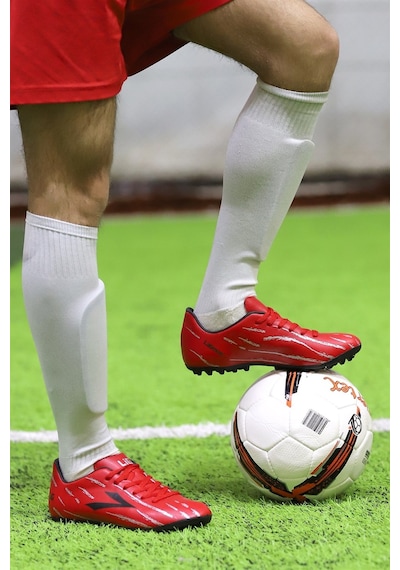 Lig Latmos Pu Halısaha Erkek Futbol Spor Ayakkabı Kırmızı