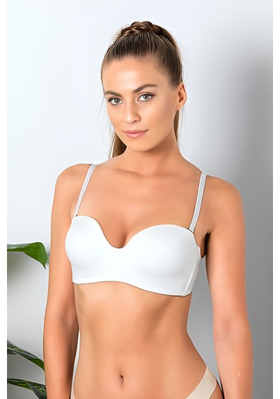Liza Ç2320 - Duz Renk Mıkro Lotus Sutyen Beyaz