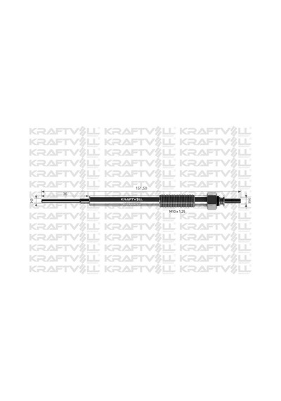 Kraftvoll 05030073 Kızdırma Bujisi 11v Isuzu D-max 2.5-3.0 Dıtd 4x4 8dh 8973260460