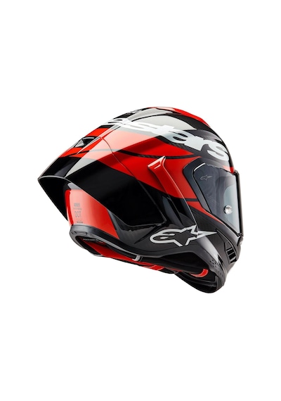Alpinestars Supertech R10 Carbon Element Spor Kaskı Siyah Kırmızı Beyaz