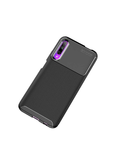 Huawei P Smart Pro 2019 Kilif Karbon Silikon Case 405436845