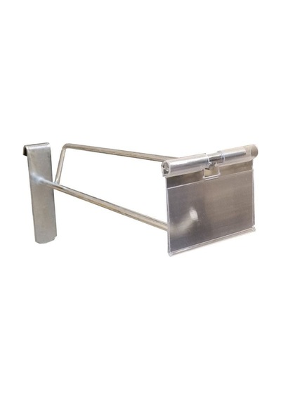 Tel Pano Kancası 25 Cm Galvaniz Etiketli Raf Askısı Raf Kancası Mağaza Düzenleme 50 Adet