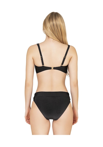 Endeep Kadın Toparlayıcı Bağlama Detaylı Siyah Bikini Takımı Siyah