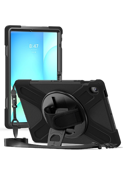Samsung Galaxy Uyumlu Tab S10 Fe+ Plus 13.1inç Defender Askılı Zırhlı Tank Case Kapaklı Kılıf