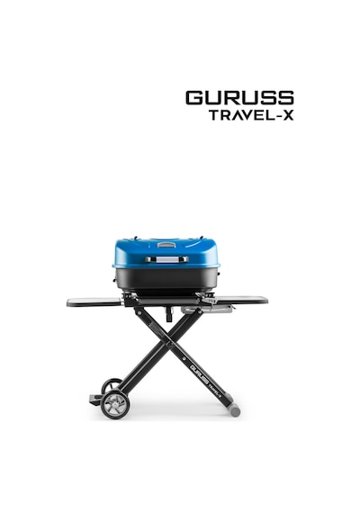 Guruss Travel-x Taşınabilir Mangal Tam Set Mavi Model:grs16