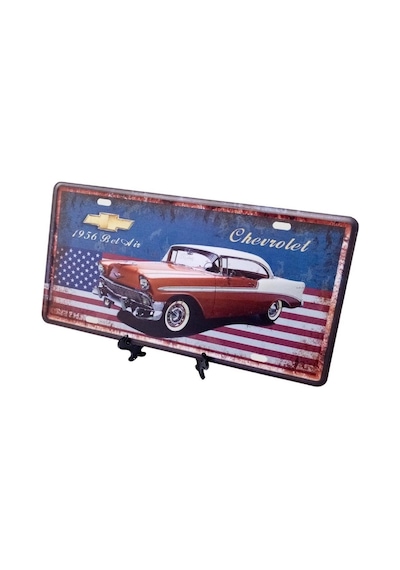 Dekoratif 3D Metal Plaka 1956 Belair Chevrolet