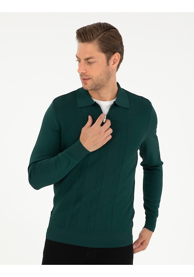 Pierre Cardin Erkek Yeşil Kazak /triko 50296453-vr054 Yeşil