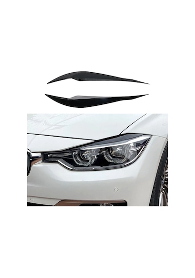 Bmw 3 Serisi F30 Far Kaşı 2012 2018 Parlak Siyah