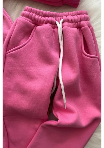 Turuncu Gardrop Fashion Girl Kız Çocuk Takım Pembe