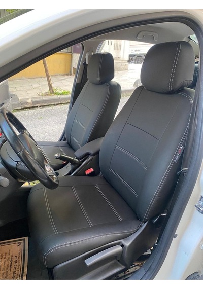 Renault Fluance 2010 2016 Uyumlu Arka Sırt Arka Oturma Tek Parça Model Komple Siyah Deri Beyaz Ip