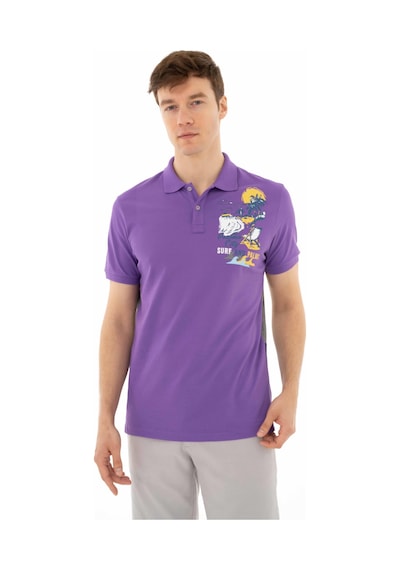 AR-MA Arma Erkek Regular Fit Polo Yaka Tişört Y25374306401 Mor