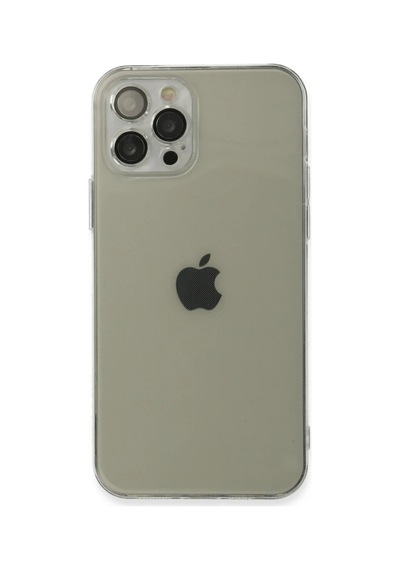 Apple Apple Uyumlu iPhone 12 Pro Kılıf Fly Lens Silikon - Şeffaf 0.2M-Çok Renkli