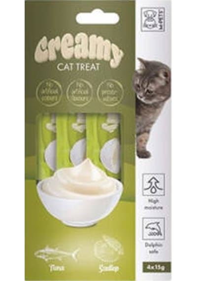 Ton Balıklı Ve Deniz Taraklı Krema Kedi Ödül Maması 4x15 Gr