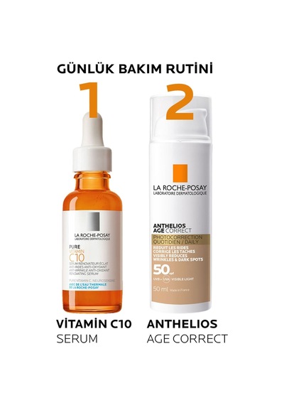 La Roche Posay Anthelios Age Correct Daily Tinted Cream SPF50+ 2 x 50 ML La Roche Posay Anthelios Age Correct Daily Tinted Cream SPF50+ 2 x 50 ML