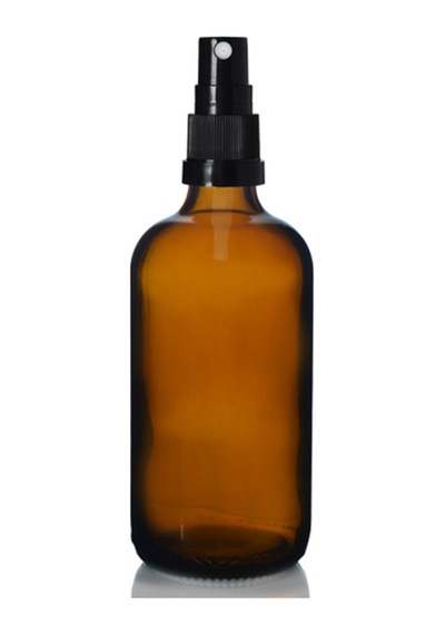 100ml Kahverengi Cam, Siyah Sprey Başlıklı Şişe, 12 Adet, Cam Şişe, Sprey Şişesi, Ecza Şişesi, Dropp