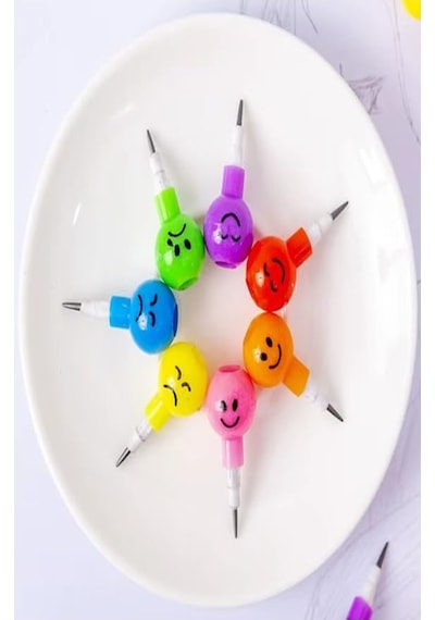 Emoji Yumurtlayan Kurşun Kalem 2 Adet Eğlenceli Hediyelik Kurşun Kalem Gülen Yüzlü Kurşun Kalem Karne Hediyesi Çok Renkli