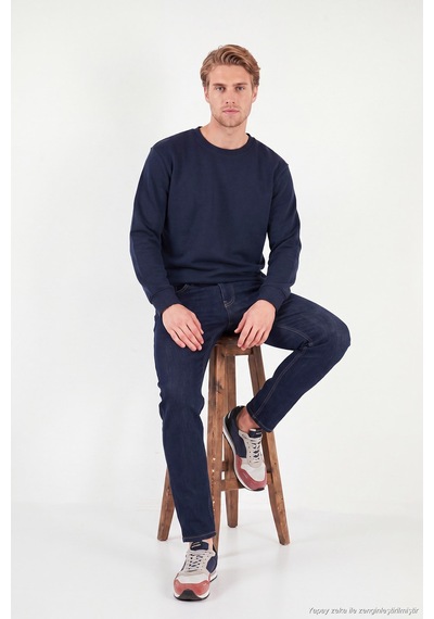 Buratti Pamuklu Relaxed Fit Bisiklet Yaka Sweat Erkek Sweat 5901257 İndigo Indigo Buratti Pamuklu Relaxed Fit Bisiklet Yaka Sweat Erkek Sweat 5901257 İndigo Indigo