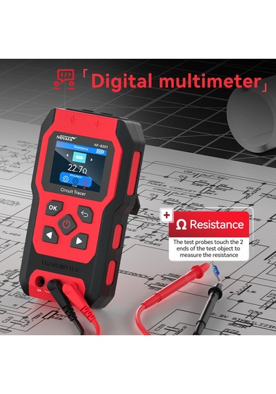 Noyafa Nf-8301 Yeraltı Ve Duvar Kablo Tespit Cihazı Multimetreli, Çift Antenli