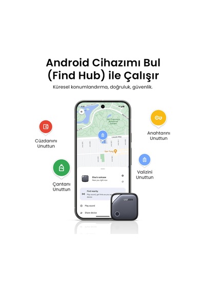 Ugreen Finetrack G Smart Finder Bluetooth 5.4 Apple Uyumlu Sertifikalı Akıllı Takip Cihazı, 65543