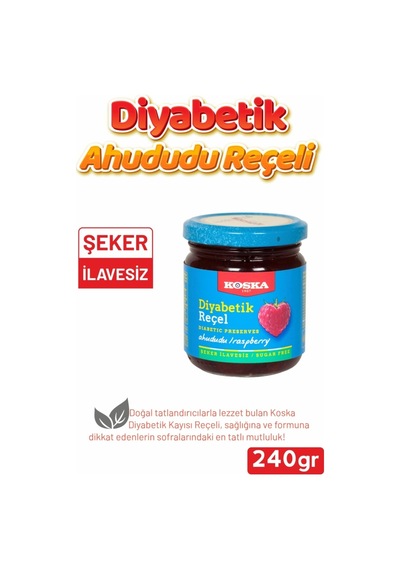 Diyabetik Ahududu Reçeli 240 G