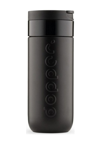 Dopper Travel Mug Yalıtımlı Termos Bardak 400 Ml - Gece Siyahı Siyah