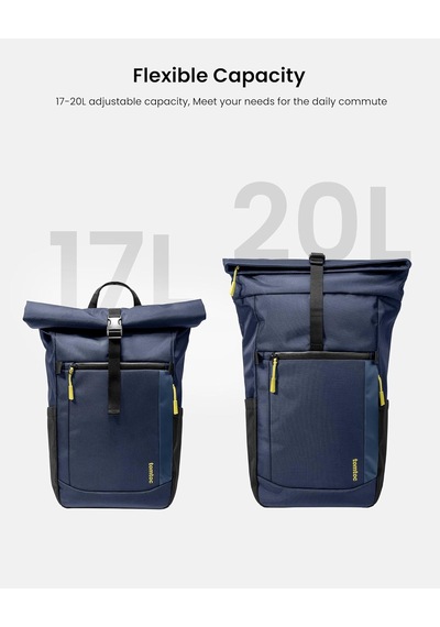 Tomtoc Flap Laptop Sırt Çantası, 17-23 Litre Düşünceli Tasarım, 1 Diğer