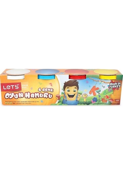 Let's Oyun Hamuru 4 Renk 460 Gr L-8440