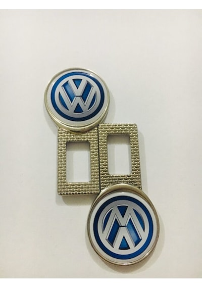 Volkswagen Logolu Araç Kmr Ikaz Susturucusu 2 Adet Metal