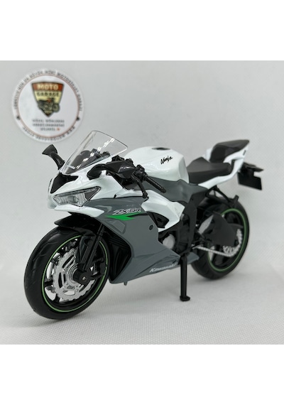 Kawasaki Ninja Zx-6r 1:12 Diecast Motosiklet Model Lisanslı Metal Maket Oyuncak & Biblo
