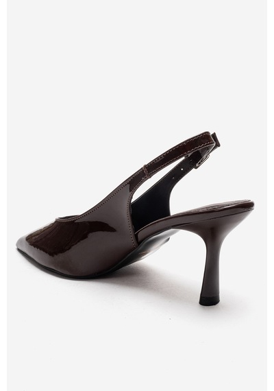 Esatsani Kahverengi Rugan Arka Açık 9 Cm İnce Topuklu Özel Günler Davet Stiletto Kadın Ayakkabı Kahverengi Rugan Esatsani Kahverengi Rugan Arka Açık 9 Cm İnce Topuklu Özel Günler Davet Stiletto Kadın Ayakkabı Kahverengi Rugan