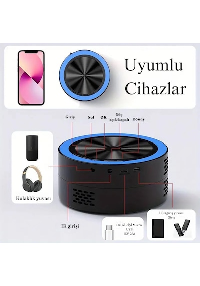 Usb Şarjlı Dokunmatik Kademesiz Led Gece Lambası Masa Lambası 3ışık Modu Dekoratif Ev Kafe Restoran