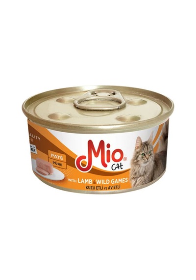 Mio Kuzu ve Av Etli Konserve Yetişkin Kedi Maması 85 G