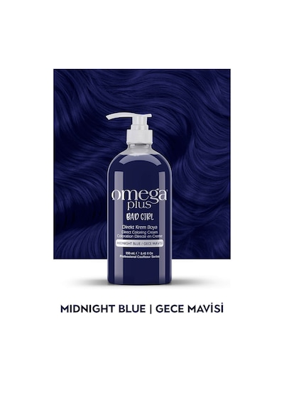 Omega Plus Bad Girl Gece Mavisi Amonyaksız Renkli Saç Boyası 250ml