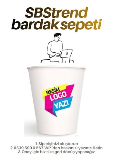 Yeni Ürün Özel Logo Baskı Tasarım 7 Oz 200 Ml 250 Adet Karton Bardak