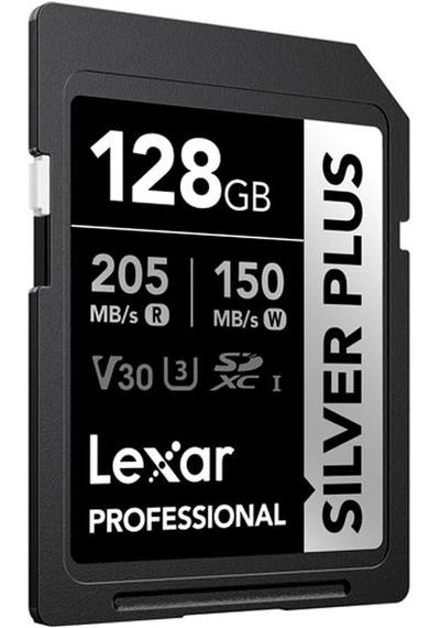 Lexar Professional 128gb 205 Mb/s Silver Plus Sd Hafıza Kartı
