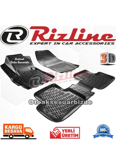 Mitsubishi Asx 3D Paspas Havuzlu Siyah 2010-2018 Arası Rizline N11.8392