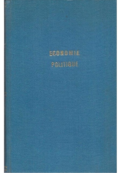 Economıe Polıtıque Cours D'Economie Jean Marcha