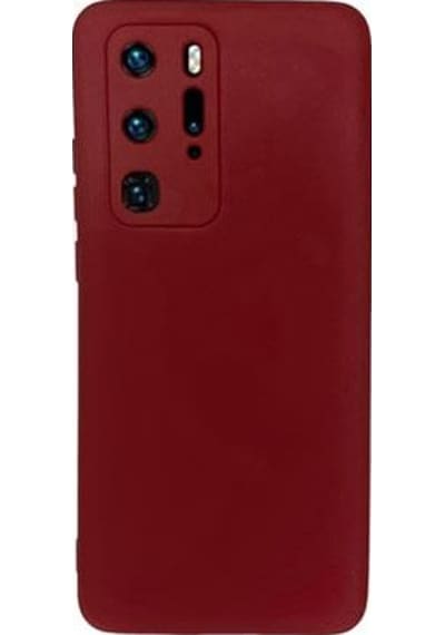 Mi7a Huawei P 40 Pro Uyumlu Koruyucu Silikon Kılıf Kırmızı